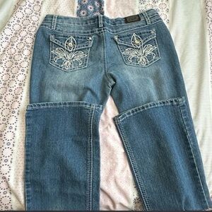Earl Jeans Light Blue Flare with Embroidery